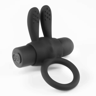 Anello vibrante per coppia con stimolatore doppio e telecomando, silicone morbido e waterproof