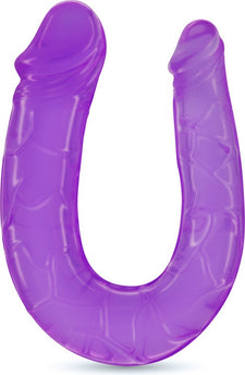 Dildo a doppia estremità con design curvo e texture realistica, impermeabile e facile da pulire