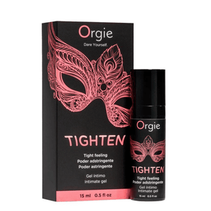 Gel intimo Tighten Orgie con scatola e flacone nero design elegante