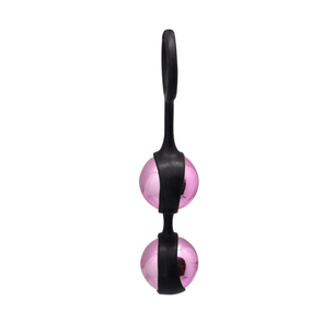Accessorio per il benessere del pavimento pelvico con doppia sfera interna e design ergonomico, ideale per comfort e facilità d’uso