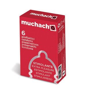 Muchacho Extra Pleasure - 6 pezzi Preservativi stimolanti.