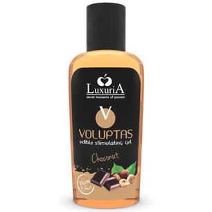 INTIMATELINE LUXURIA - Voluptas Gel da Massaggio Alimentare Effetto Riscaldante - Cioccolato 100 Ml