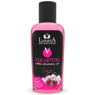 INTIMATELINE LUXURIA - Voluptas Gel da Massaggio Alimentare Effetto Riscaldante - Ciliegia 100 Ml