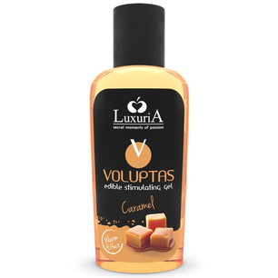 INTIMATELINE LUXURIA - Voluptas Gel da Massaggio Alimentare Effetto Riscaldante - Caramel 100 Ml