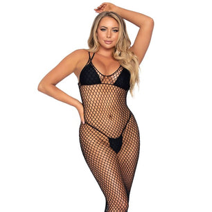 LEG AVENUE - Maxi Abito in Rete Twist Taglia Unica