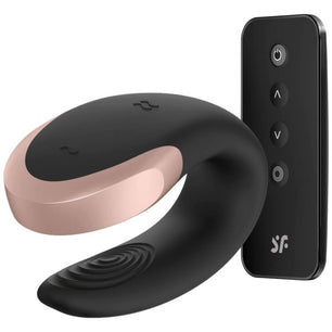 SATISFYER - Vibratore Double Love Partner di Lusso Nero