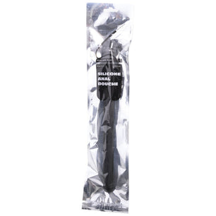 ALL BLACK - Doccia Anale in Silicone Sistema Stopper 27 Cm