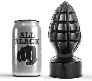 ALL BLACK - Plug Anale 14 Cm