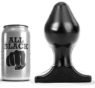 ALL BLACK - Plug Anale 16X8 Cm