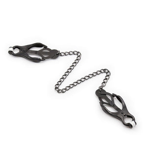 OHMAMA FETISH - Pinze per Capezzoli Giapponesi con Catena Nera