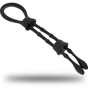 OHMAMA FETISH - Anello in Silicone con Cord-cock e Testicolo