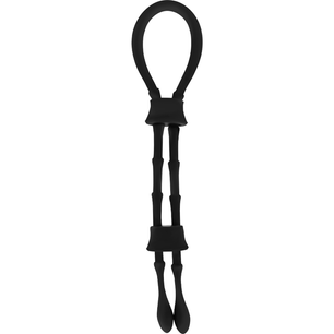 OHMAMA FETISH - Anello in Silicone con Cord-cock e Testicolo