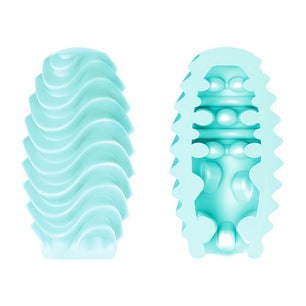 PRETTY LOVE - Uovo Masturbatore a Doppia Faccia Turchese