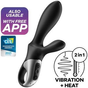 SATISFYER - Heat Climax+ App Vibratore Anale Nero