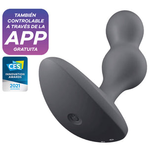 SATISFYER - App Plug Vibrante Deep Diver Grigio