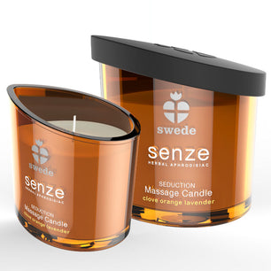 SWEDE - Candela da Massaggio Senze Seduction Chiodi di - Garofano, Arancia, Lavanda