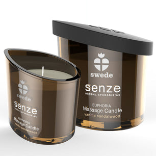 SWEDE - Candela da Massaggio Senze Euphoria - Vaniglia, Legno di Sandalo