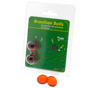 TALOKA - 2 Sfere Brasiliane Gel Intimo Fragole e Champagne