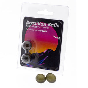 TALOKA - 2 Sfere Brasiliane Gel Emozionante Effetto Power