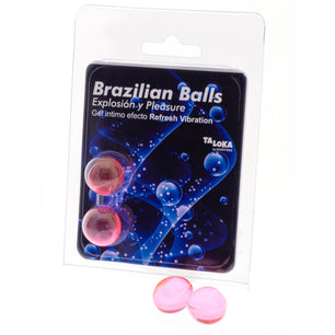 TALOKA - 2 Sfere Brasiliane Rinfrescano Effetto Vibrante Emozionante Gel