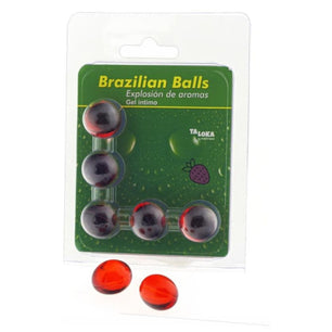TALOKA - 5 Sfere Brasiliane Gel Intimo Alla Fragola