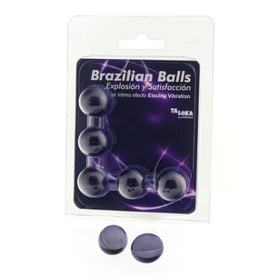 TALOKA - 5 Sfere Brasiliane Elettriche Effetto Vibrante Emozionante Gel