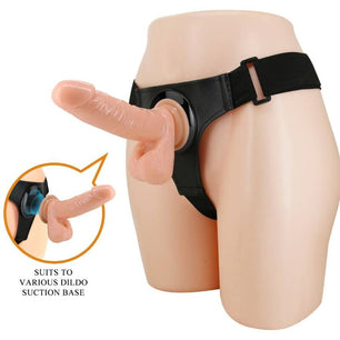 PRETTY LOVE - Imbragatura Slip Universale con Dildo Tom 20 Cm Naturale