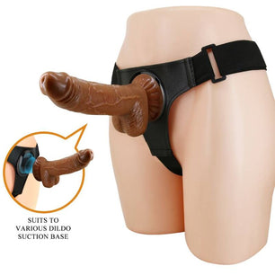 PRETTY LOVE - Imbragatura Slip Universale Imbragatura con Dildo Micheal 20 Cm Nero