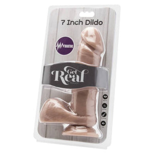 GET REAL - Dildo 18 Cm con Vibratore per Sfere