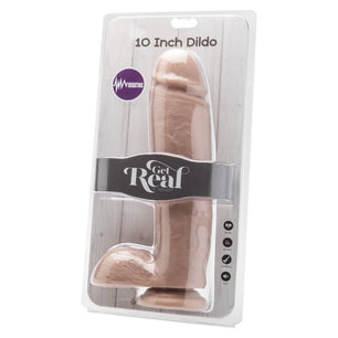 GET REAL - Dildo 25,5 Cm con Vibratore per Sfere