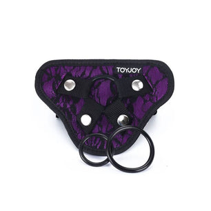 GET REAL - Imbragatura in Pizzo con Cinturino Viola