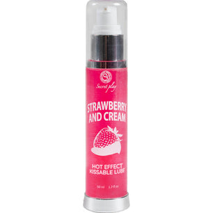 SECRETPLAY - Lubrificante 2-1 Effetto Calore Fragola e Crema 50 Ml