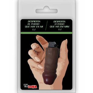 TALOKA - Fantastico Accendino a Forma di Pene Colore Mulatto 100% Ricaricabile