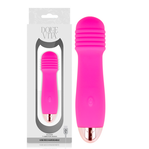 DOLCE VITA - Vibratore Ricaricabile Tre Rosa 7 Velocità