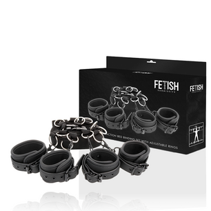 FETISH SUBMISSIVE - Set di Cravatte da Letto con Fodera in Noprene
