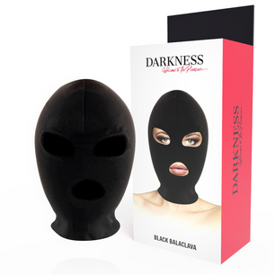 DARKNESS - Maschera di Sottomissione Bdsm Bocca e Occhi Nera
