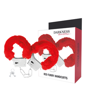 DARKNESS - Manette in Metallo Foderate Rosse