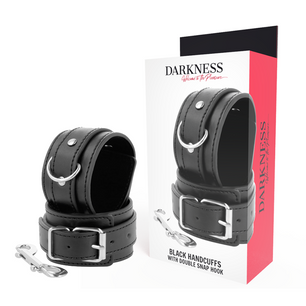 DARKNESS - Manette Nere Regolabili con Doppio Nastro di Rinforzo