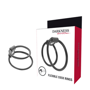 DARKNESS - Anelli per Pene Duo Potenziatori.