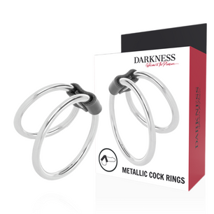DARKNESS - Anello per Pene Doppio in Metallo