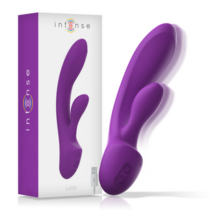 INTENSE - Vibratore Luigi Rabbit Silicone Liquido Viola