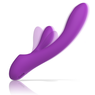 INTENSE - Vibratore Luigi Rabbit Silicone Liquido Viola