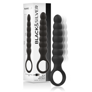 BLACK&SILVER - Potente Dilatatore Anale in Silicone Bob