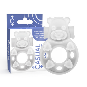 CASUAL LOVE - 26 Anello Vibratore Coniglietto Trasparente