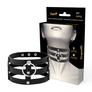 COQUETTE CHIC DESIRE - Girocollo in Pelle Vegano Stile Fetish