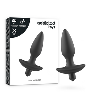 ADDICTED TOYS - Massager Plug Anale con Vibrazione Nera