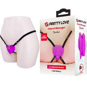 PRETTY LOVE - Massaggiatore per Clitoride Heartbeat 10 Modalit di Vibrazione Viola