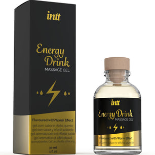INTT MASSAGE & ORAL SEX - Gel da Massaggio con Bevanda Energetica Aromatizzata ed Effetto Riscaldante