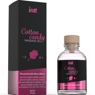 INTT MASSAGE & ORAL SEX - Gel da Massaggio al Gusto di Candy Cotone con Effetto Riscaldante