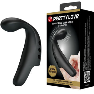 PRETTY LOVE - Ditale Vibratore Gorgon Nero